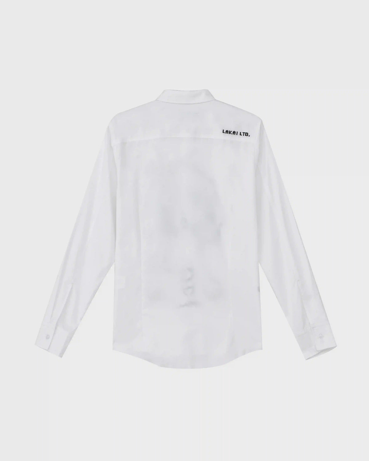 Asymmetrical Placket Cerberus Dress Shirt - White