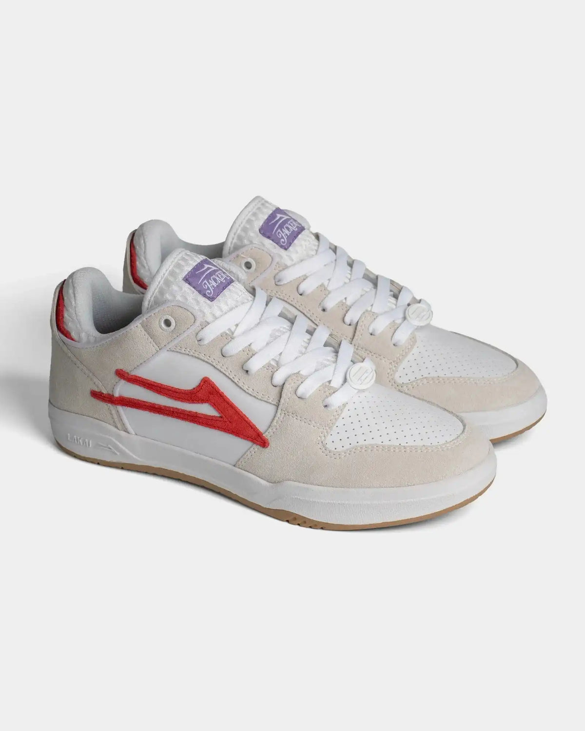 Telford Low - Elite LAKAI x Jacker White Suede