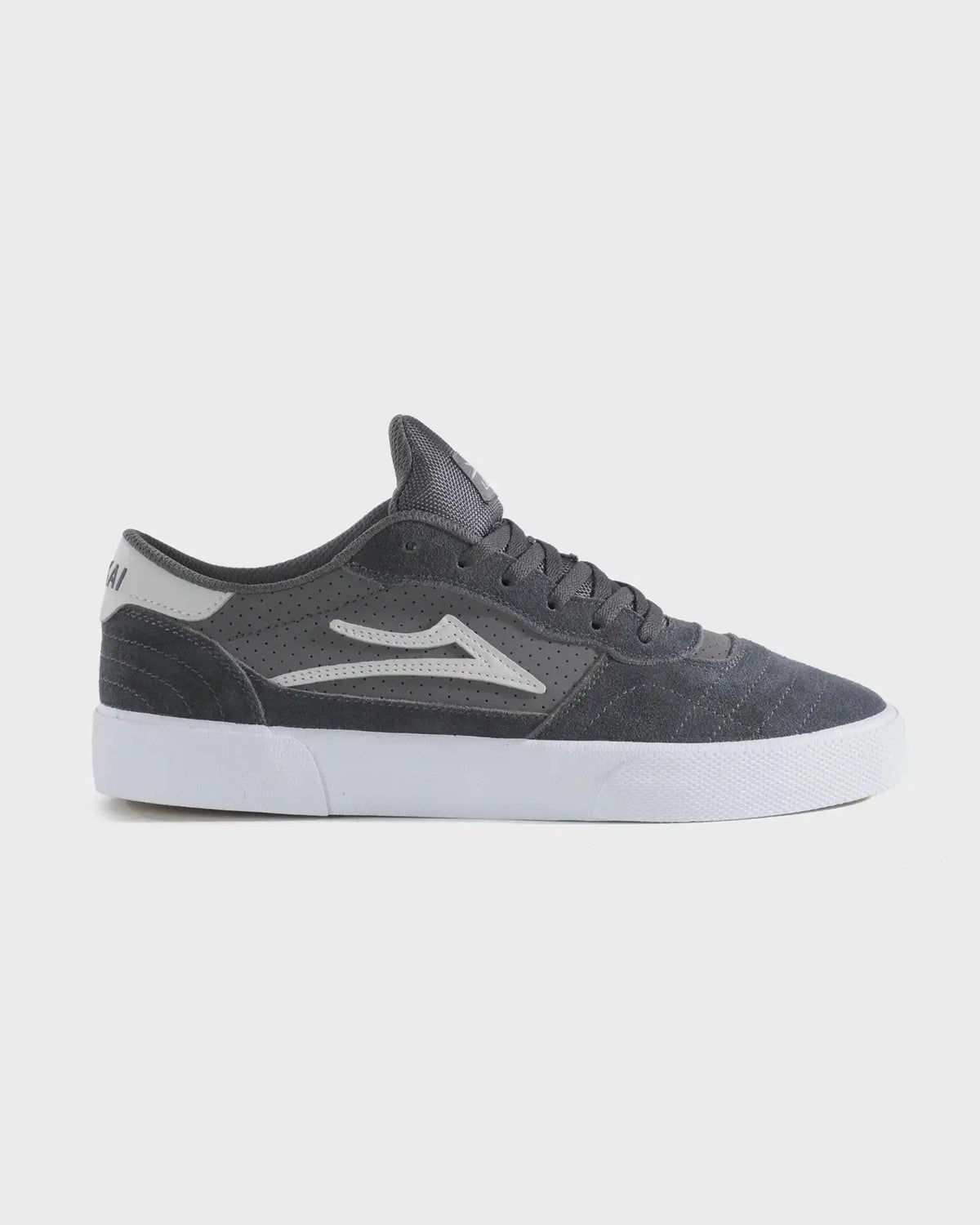 Cambridge - Charcoal/White Suede