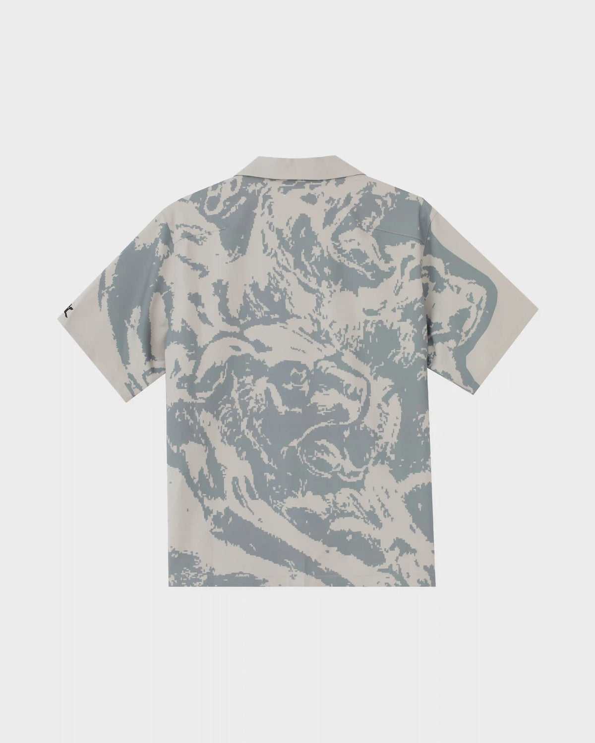 Camp Collar Button Up Shirt - Cool Grey