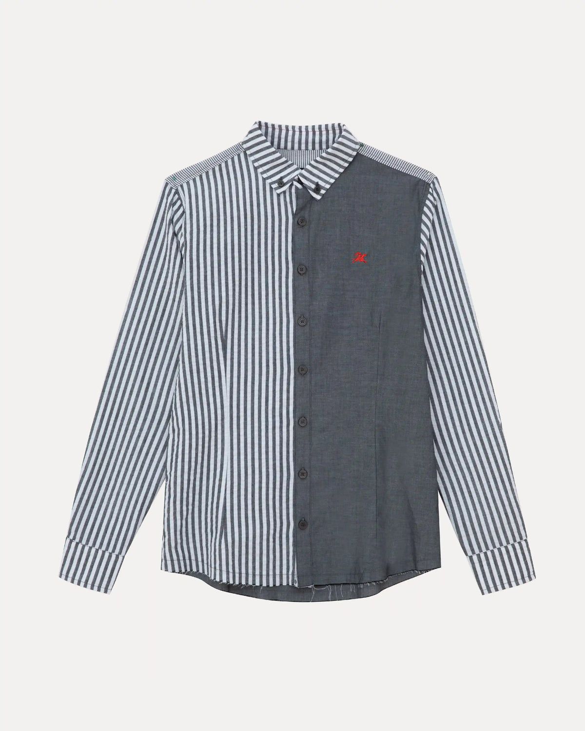 Longsleeve Button Down - Mixed Greys