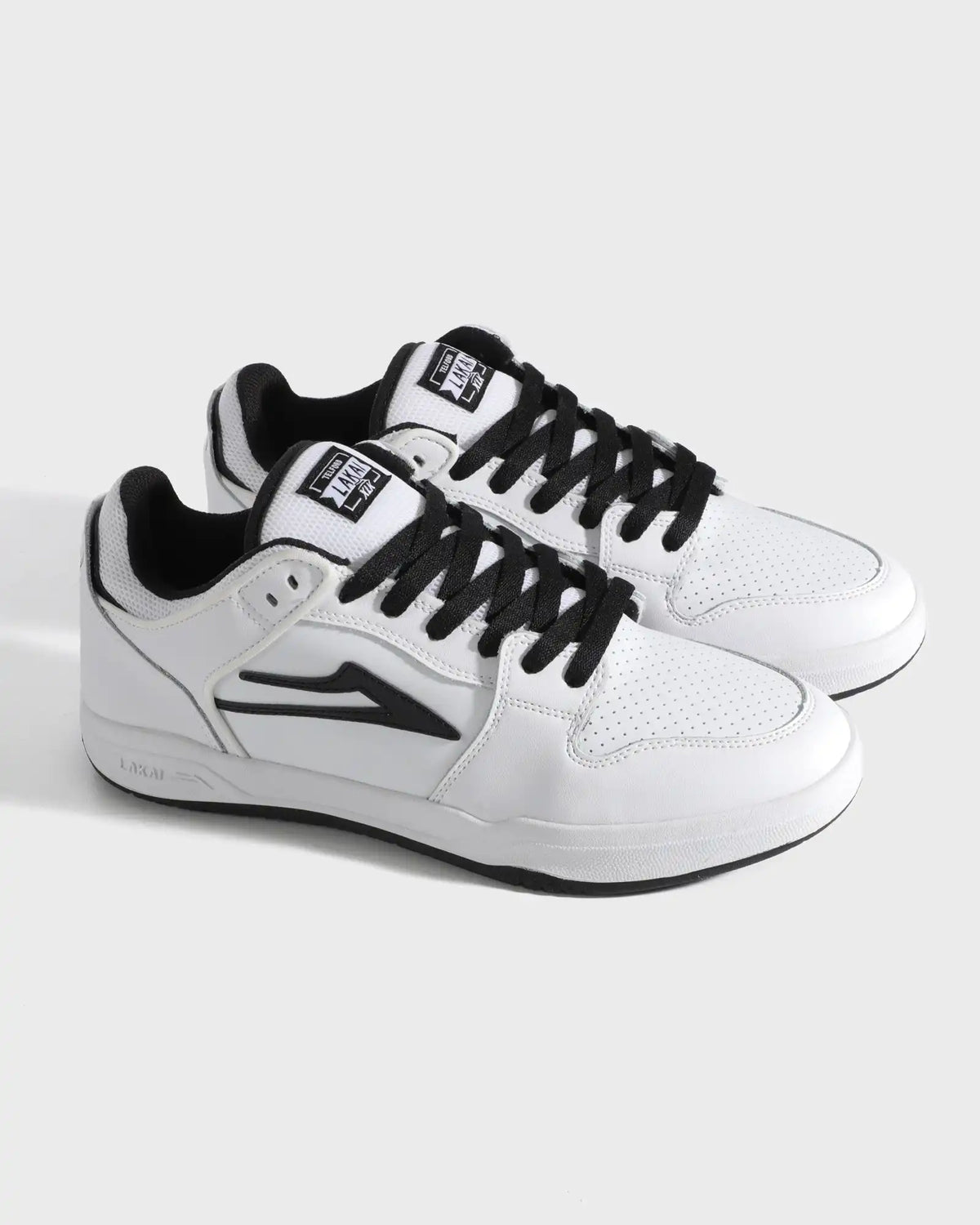 Telford Low  -  White/Black Leather