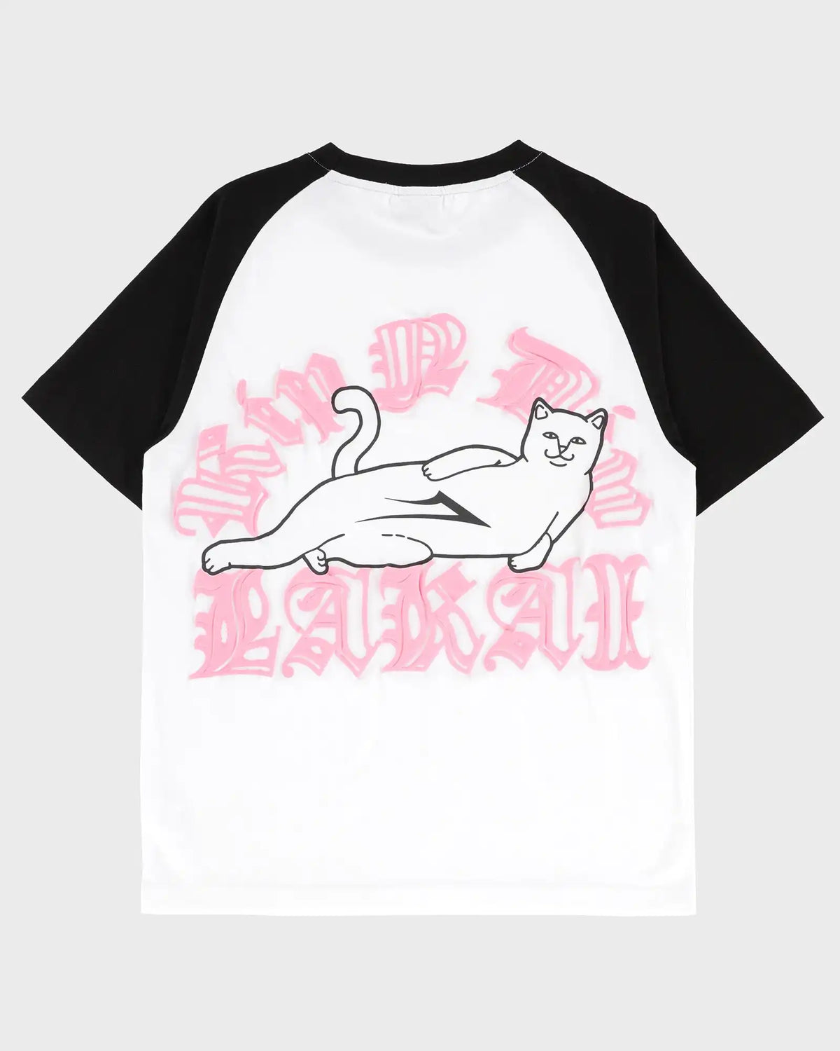 LAKAI x RIPNDIP - Raglan SS Tee - White Black