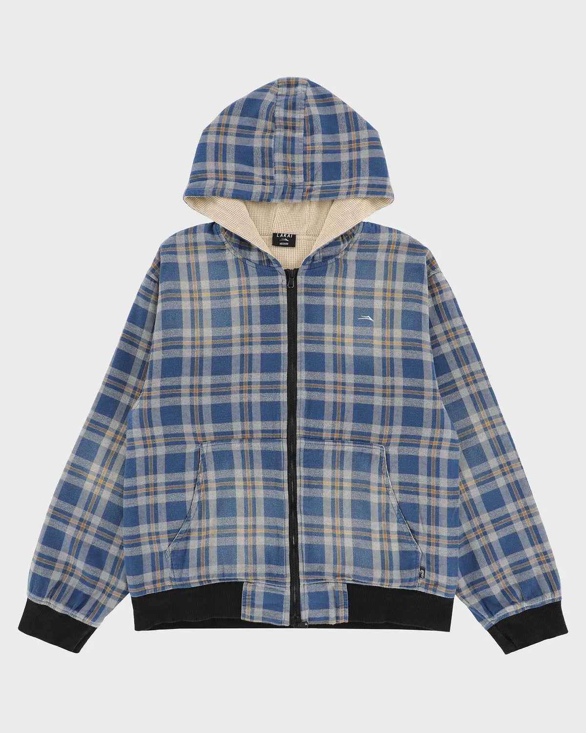 Thermal Lined Plaid Zip Up
