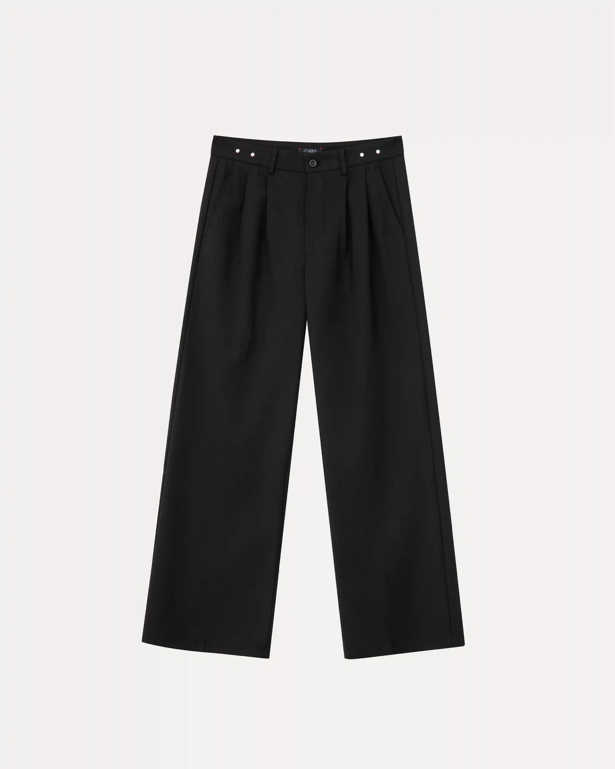 Wide Leg Trousers - Black