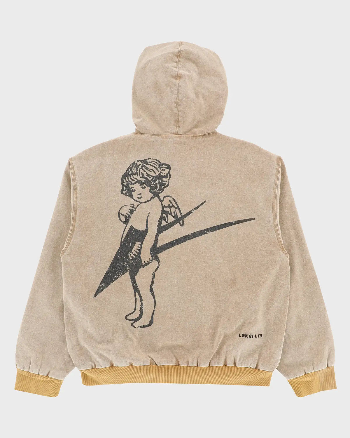 Thermal Lined Khaki Canvas Zip Up