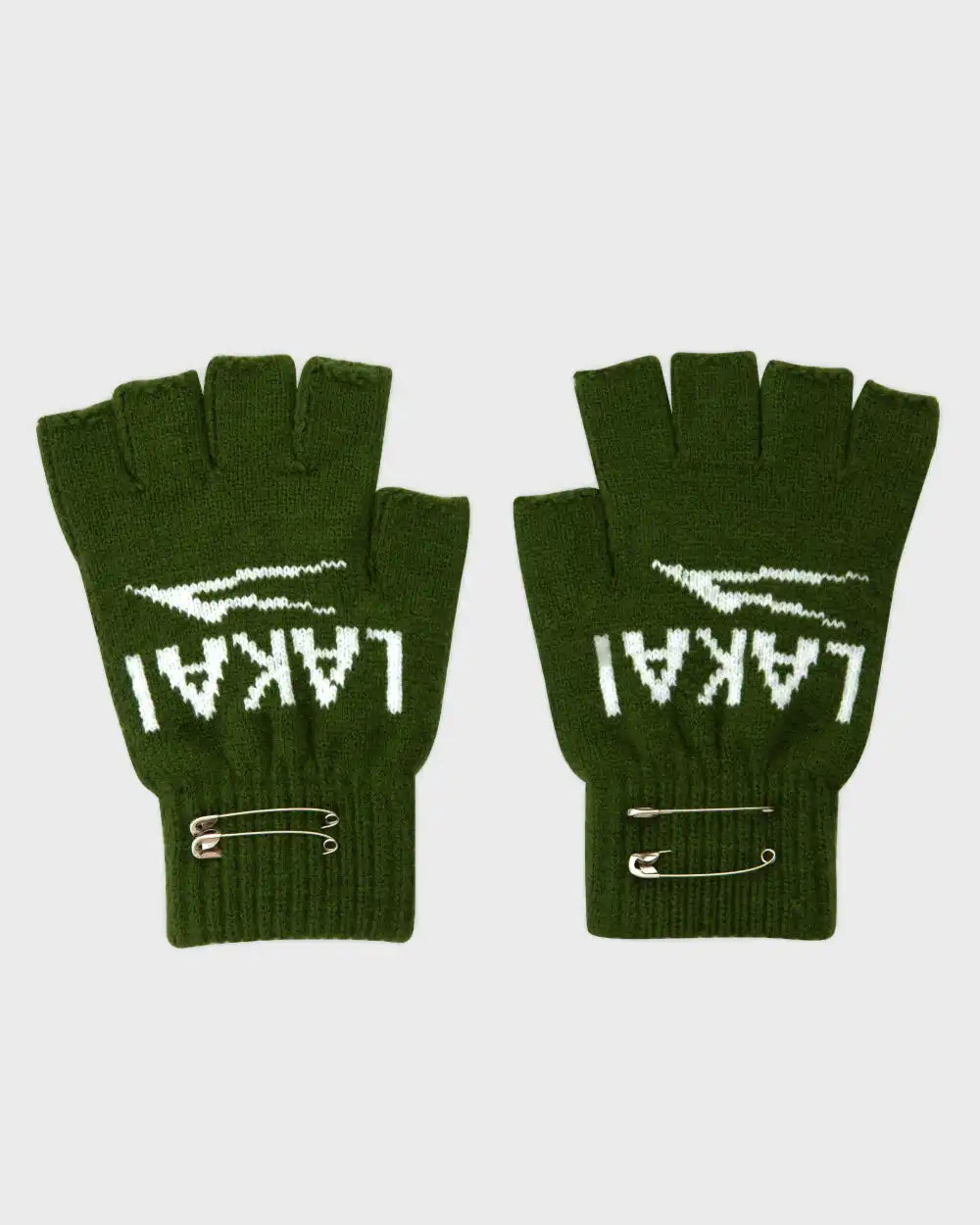 Fingerless Jacquard Gloves - Cypress