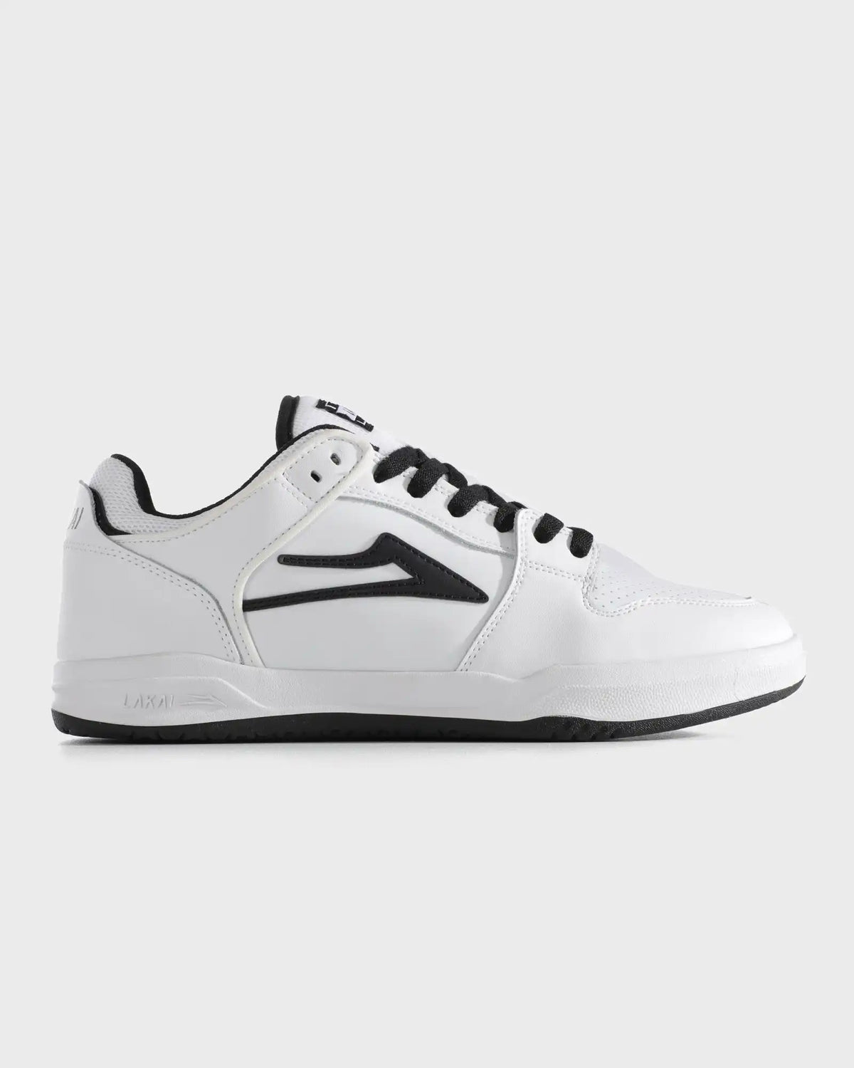 Telford Low  -  White/Black Leather